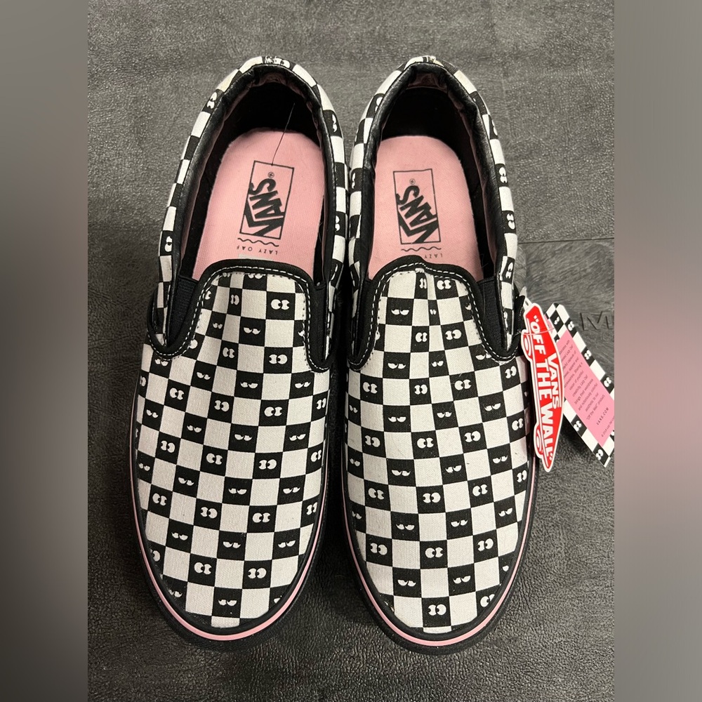 NWT Lazy Oaf VANS Slip Ons